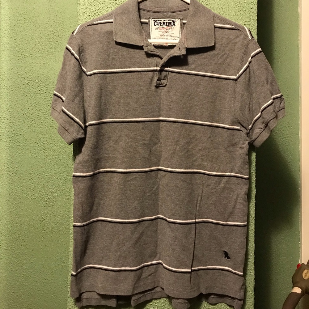Cremieux Mens Medium Striped Polo Shirt